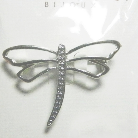 New RED VELVET BIJOUX Dragonfly Brooch - Picture 3 of 3